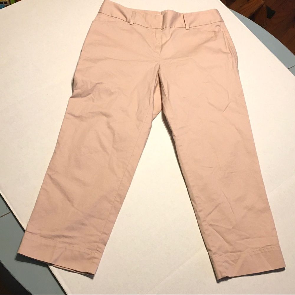 LOFT Ann Taylor Julie Cropped Curvy Stretch Pants